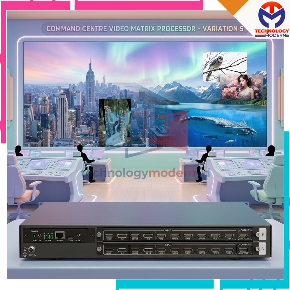 4K HDMI 2.0 Multi Input/Multiviewer 16x1 (16 Input 1 Output) Bisa dikombinasikan ke Processor Videotron Support Custom Layout with Loop Out
